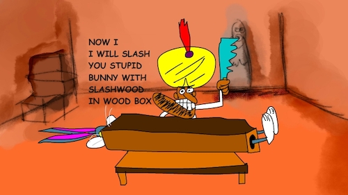 Cartoon: the red flame wizard7 (medium) by sal tagged cartoon