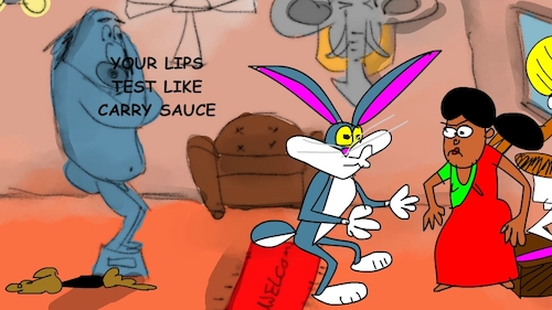 Cartoon: the red flame wizard3 (medium) by sal tagged cartoon