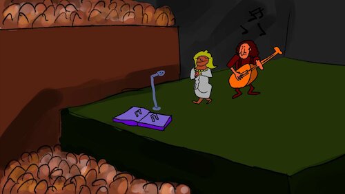 Cartoon: THE SONG PARTY (medium) by sal tagged cartoon,animatic