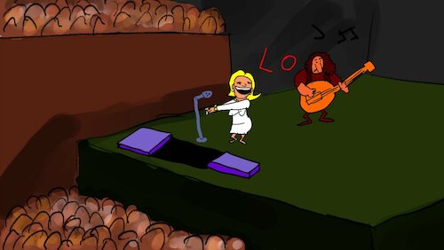 Cartoon: THE SONG PARTY (medium) by sal tagged cartoon,animatic