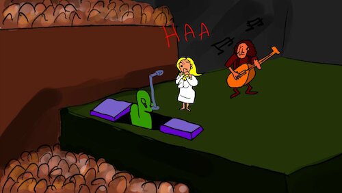 Cartoon: THE SONG PARTY (medium) by sal tagged cartoon,animatic