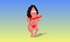 Cartoon: lady dancing at the beach (small) by sal tagged cartoon,animatic