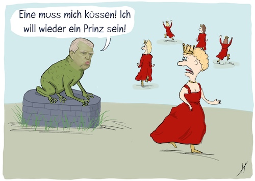 Cartoon: Sei kein Frosch (medium) by Gabi Horvath tagged andrew,prinz,großbritannien,charles,skandal,andrew,prinz,großbritannien,charles,skandal