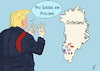 Cartoon: Strafzölle (small) by Gabi Horvath tagged usa,trump,grönland,strafzölle,soldaten