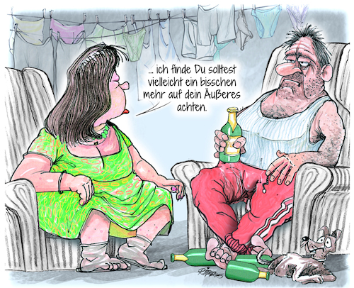 Cartoon: Aussehen (medium) by Ritter-Cartoons tagged äußers,erscheinungsbild,ritter,cartoons,pressekarikatur,berthold,karikaturen,pressezeichnung,äußers,erscheinungsbild,ritter,cartoons,pressekarikatur,berthold,karikaturen,pressezeichnung
