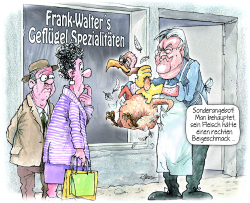 Cartoon: Bundesadler (medium) by Ritter-Cartoons tagged frank,walters,geflügelspezialitäten,frank,walters,geflügelspezialitäten