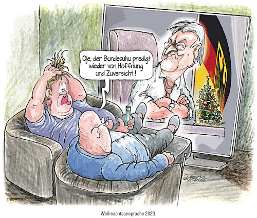 Cartoon: Bundesuhu (medium) by Ritter-Cartoons tagged bundesuhu