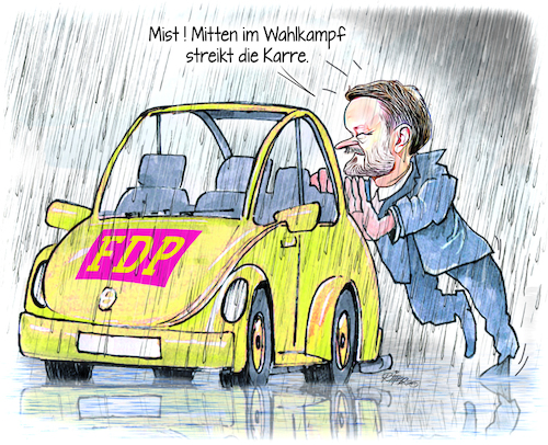 Cartoon: FDP im Wahlkampf (medium) by Ritter-Cartoons tagged fdp,im,wahlkampf,lindner,fdp,im,wahlkampf,lindner