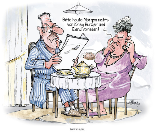 Cartoon: Frühstück (medium) by Ritter-Cartoons tagged frühstück