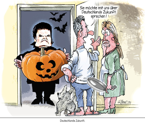 Cartoon: Halloween (medium) by Ritter-Cartoons tagged sahra