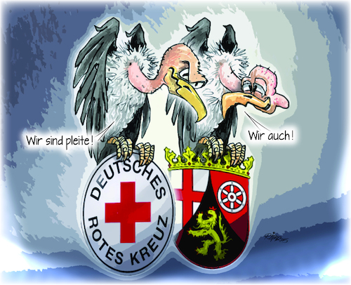 Cartoon: Krankenhauspleiten in RLP (medium) by Ritter-Cartoons tagged krankenhauspleiten,in,rlp,krankenhauspleiten,in,rlp