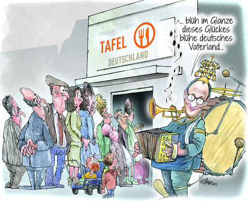 Cartoon: Tafel (medium) by Ritter-Cartoons tagged tafeln,in,deutschland,merz,ritter,cartoons,pressekarikatur,berthold,karikaturen,pressezeichnung,tafeln,in,deutschland,merz,ritter,cartoons,pressekarikatur,berthold,karikaturen,pressezeichnung