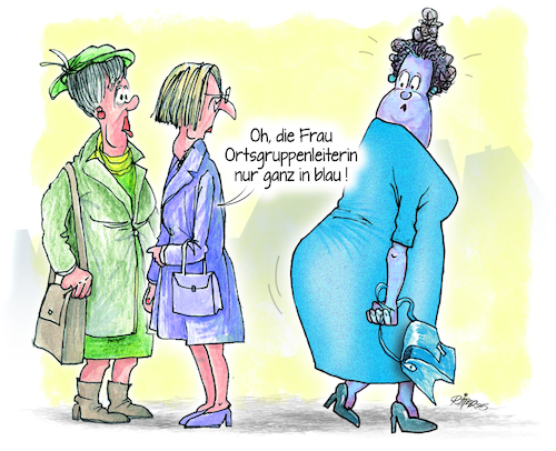 Cartoon: Trendfarbe Blau (medium) by Ritter-Cartoons tagged afd,afd