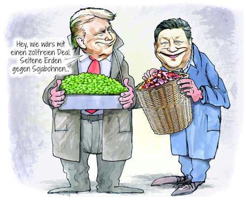 Trump und Xi (medium) Cartoon: Trump und Xi (medium) by Ritter-Cartoons tagged trump,und,xi,ritter,cartoons,pressekarikatur,berthold,karikatur,pressezeichnung,trump,und,xi,ritter,cartoons,pressekarikatur,berthold,karikatur,pressezeichnung