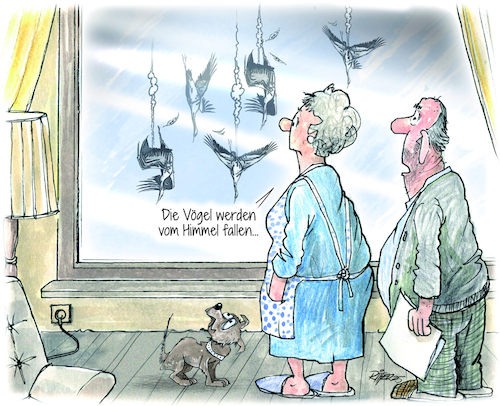 Cartoon: Vogelgrippe (medium) by Ritter-Cartoons tagged vogelgrippe,ritter,cartoons,pressekarikatur,berthold,karikatur,pressezeichnung,vogelgrippe,ritter,cartoons,pressekarikatur,berthold,karikatur,pressezeichnung