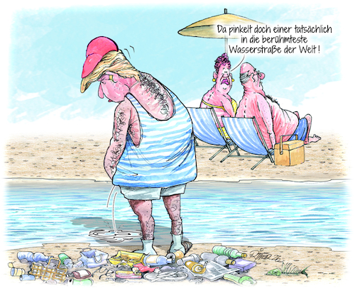 Cartoon: Wildpinkler (medium) by Ritter-Cartoons tagged urlauber,an,der,straße,von,hormus,nahostkrieg,trump,pressekarikaturen,und,cartoons,berthold,ritter,facebook,seite,ritterkarikaturen,urlauber,an,der,straße,von,hormus,nahostkrieg,trump,pressekarikaturen,und,cartoons,berthold,ritter,facebook,seite,ritterkarikaturen