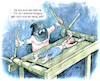 Cartoon: Bürger auf der Streckbank (small) by Ritter-Cartoons tagged landesverteidigung,die,schmerzgrenze,ist,noch,nicht,erreicht