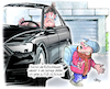 Cartoon: Elterntaxi (small) by Ritter-Cartoons tagged verkehr