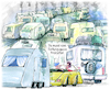 Cartoon: Osterstau (small) by Ritter-Cartoons tagged osterstau,chaos,auf,den,autobahnen,pressekarikaturen,und,cartoons,ritterkarikaturen,von,berthold,ritter