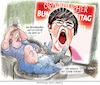 Cartoon: SPD (small) by Ritter-Cartoons tagged saskia