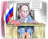 Cartoon: Telefonat (small) by Ritter-Cartoons tagged telefonat,putin,trump