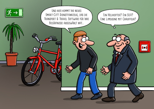 Cartoon: Das neue Dienstfahrzeug (medium) by Arghxsel tagged fahrrad,radler,dienstrad,dienstfahrzeug,radeln,sport,pedale,ebike,pedelec,stadt,dorf,fahrradweg,landstraße,gesund,umwelt,schutz,natur,fahrrad,radler,dienstrad,dienstfahrzeug,radeln,sport,pedale,ebike,pedelec,stadt,dorf,fahrradweg,landstraße,gesund,umwelt,schutz,natur