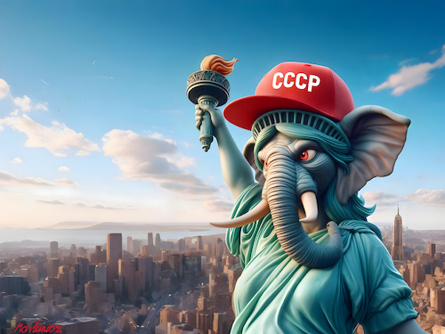 Lady SSSR (medium) Cartoon: Lady SSSR (medium) by MorituruS tagged lady,liberty,freiheitsstatue,freiheitssymbol,us,präsident,donald,trump,freiheit,demokratie,autokratie,beschädigung,justiz,maga,make,america,great,again,sergej,lawrow,wladimir,putin,russalnd,treffen,alaska,verhöhnung,offener,imperialismus,wirtschaftsdeal,cartoon,karikatur,moriturus