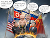 Cartoon: Die fantastischen Vier (small) by MorituruS tagged iran,krieg,flächenbrand,nahost,israel,usa,libanon,katar,vae,arabische,staaten,reaktionen,führungsriege,ayatollah,chamenei,golfstaaten,pulverfass,golf,straße,von,hormus,donald,trump,hegseth,kriegsministerium,wladimir,putin,benjamin,netanjahu,xi,jinping,kim,jong,un,weltenbrand,atommacht,großmacht,krisenregion,cartoon,karikatur,moriturus
