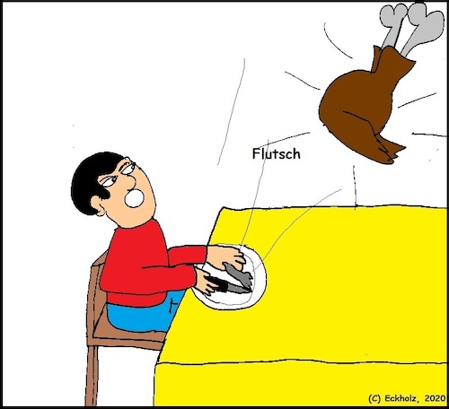 Cartoon: Flutsch... (medium) by Sven1978 tagged flutsch,hähnchen,broiler