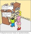 Cartoon: Im Spielwarenladen... (small) by Sven1978 tagged spielwarenladen,ball,junge,frau,frühreif,pubertät