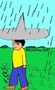 Cartoon: Ohne Worte (small) by Sven1978 tagged sombrero,regen,mann,hut,regenschutz,wetter,klima,wasser