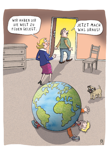 Cartoon: Du bist dran (medium) by Rebecca-Meyer tagged überforderung,weltkugel,last,druck,eltern,anspruch,zukunft,jugendlicher,begraben,ironie,erwartungen,zeigefinger,pflicht,karriere,erziehung,verantwortung,kontinente,ohnmacht,sinnsuche,lebensweg,wortspiel,generation,schultern,handy,satire,überforderung,weltkugel,last,druck,eltern,anspruch,zukunft,jugendlicher,begraben,ironie,erwartungen,zeigefinger,pflicht,karriere,erziehung,verantwortung,kontinente,ohnmacht,sinnsuche,lebensweg,wortspiel,generation,schultern,handy,satire