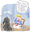 Cartoon: New Deal (small) by Rebecca-Meyer tagged trump,donald,rache,feindsesliste,kritiker,presse,journalisten,vizepräsidentin,kamala,harris,amtsantritt,trumps,amerika,weißes,haus,washington,der,tod,new,deal,feinde,von,innen,politische,massive,bösartige,korrupte,radikale,linke,maschine,impeachment,sexueller,nötigung,und,verleumdung,vereidigung,us,präsident,verfahren