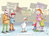 Cartoon: Weihnachtsgans (small) by Rebecca-Meyer tagged gans,demo,klimaschutz,menschenmenge,protest,schilder,vordergrund,spannung,humor,untertitel,weihnachten,blickfang,empörung,stirnrunzeln,urban,umgebung,banner,fahnen,selbstschutz,tierperspektive,kontrast,weiße,menschenreaktion,straßenbild,symbolik,atmosphäre,bewegungsdynamik