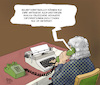 Cartoon: Analoge Amtswege (small) by Karl Berger tagged digitalisierung,analog,amtswege,ausschluß