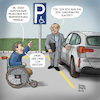 Cartoon: Inklusion (small) by Karl Berger tagged inklusion,behinderung,parkplatz,ignoranz