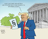 Cartoon: Trumps Amtshandlungen (small) by Karl Berger tagged trump,supremecourt,amtshandlung,staatsstreich,wahlbetrug,könig,demokratie