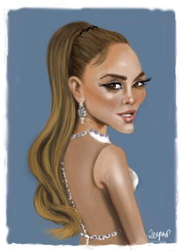 Cartoon: jennifer lopez (medium) by Zeynep Gargi tagged singer,artist