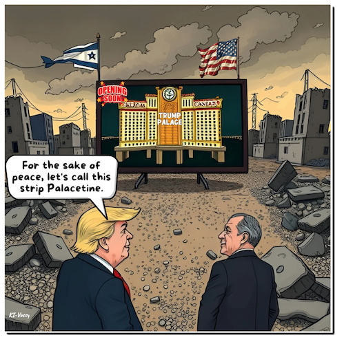 Cartoon: Palacetine (medium) by A Human tagged trump,usa,peace,gaza,netanjahu,bibi,israel,palästina,palestine,war,hostages,geisel,rivera,middleeast,deportation,trumpistan,human,rights,trump,usa,peace,gaza,netanjahu,bibi,israel,palästina,palestine,war,hostages,geisel,casino,rivera,middleeast,deportation,trumpistan,human,rights