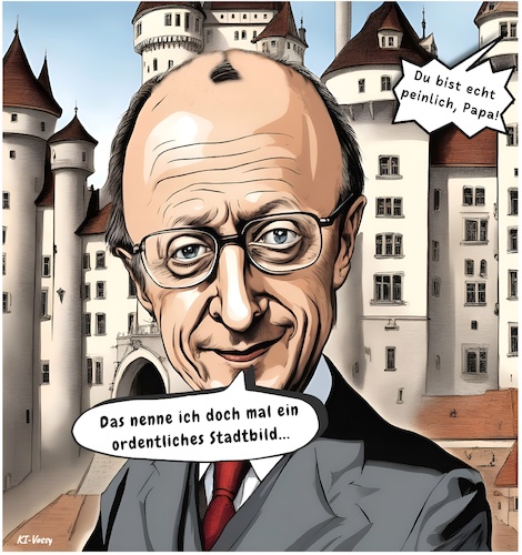 Stadtbild mit Kanzler