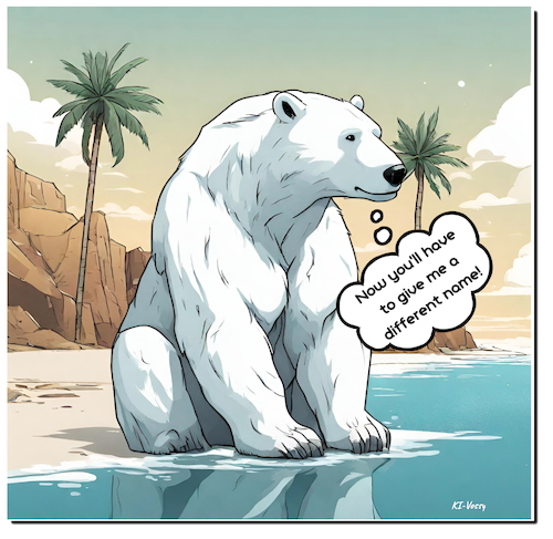 Cartoon: The Solar Bear (medium) by A Human tagged polarbear,polar,bear,solarbear,climatechange,warming,climate,ice,arctic,science,ocean,change,weather,floe,eisbär