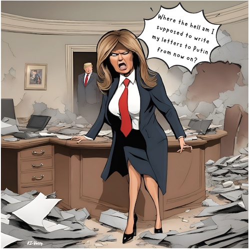 Penfriends (medium) Cartoon: Penfriends (medium) by A Human tagged trump,office,melania,ballroom,whitehouse,washington,bulldozer,bulldozers,east,wing,white,house,president,history,historian,america,usa,american,republican,republicans,rubble,first,lady,ladies,women,woman,movement,letter,letters,putin,flotus,trump,office,melania,ballroom,whitehouse,washington,bulldozer,bulldozers,east,wing,white,house,president,history,historian,america,usa,american,republican,republicans,rubble,first,lady,ladies,women,woman,movement