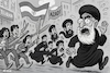 Cartoon: Der Bart ist ab (small) by KI-Vossy tagged iran,theran,moskau,russland,khamenei,demonstrationen,protest,proteste,regime,demonstranten,flucht,flüchten,trump,internet