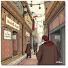 Cartoon: Flucht aus Teheran (small) by A Human tagged teheran,iran,krieg,flüchtlinge,mullahs,regime,spd,spione,teppich