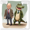 Cartoon: GroKo (small) by A Human tagged groko,deutschland,spd,cdu,schwarzrot,scholz,merz,politik,partein,kanzler,kanzlerkandidat,grüne,habeck,bundestagswahl,umfrage,prognosen,wahlen