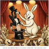 Cartoon: Klein gegen Groß - 2 (small) by KI-Vossy tagged zaubern,zauberer,zauber,kaninchen,zaubertrick,zylinder,rollentausch,zauberspruch,abrakadabra,trick,hut