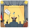 Cartoon: Nicht ohne! (small) by A Human tagged cdu,csu,warken,spahn,fiege,maskendeal,maskenaffäre,covid,corona,maske,steuerzahler,bundestag,opposition,linke,grüne,haushaltsausschuss,gesundheitsministerium