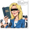 Cartoon: Schwarzbuch (small) by A Human tagged warken,cdu,spahn,sudhof,spd,masken,covid,maskenaffäre,rechte,persönlichkeitsrechte,gesundheit,gesundheitsminister,schwärzungen,angeschwärzt,euro,schaden