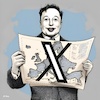 Cartoon: X-Europe (small) by KI-Vossy tagged elon,musk,twitter,european,union,eu,usa,comission,fine,billionaire,abolished,europäische,transparenz,intransparent,kommison,milliardär