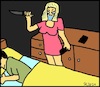 Cartoon: Psycho-Mädchen... (small) by Kruscha1978 tagged mädchen,frau,mann,schlafen,nacht,angst,attacke,heimtücke,angriff,horror,mord